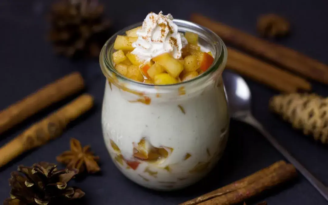 Baked Apple Vanilla Yogurt Desert