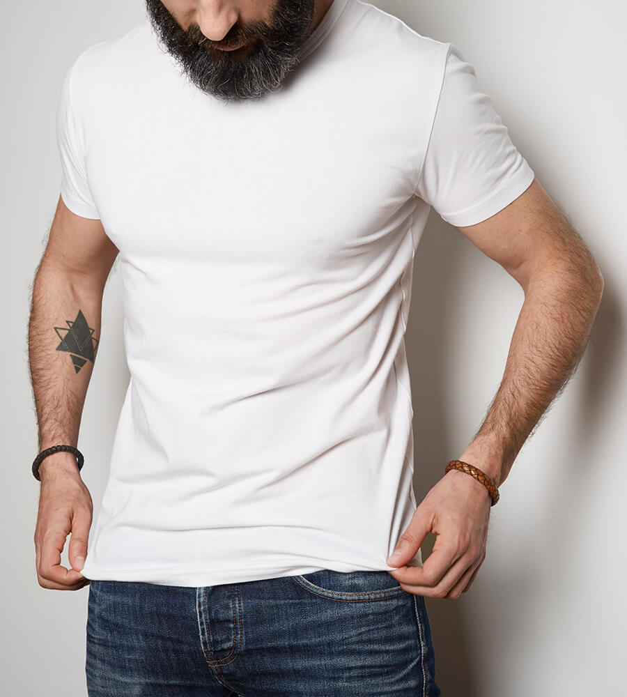 White Blank Tshirt - Image 2