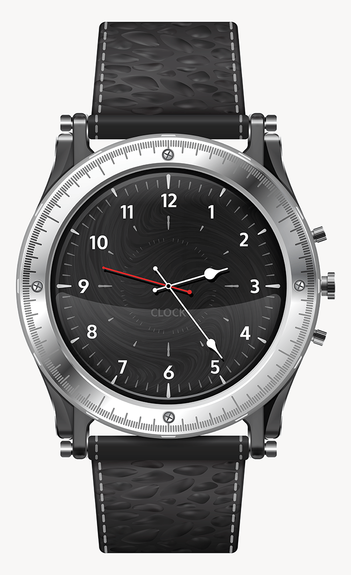 Black Wrist Watch